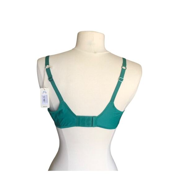 SMOOTHEZ by Aerie Mesh Unlined Balconette Bra NWT  Sheer Green Envy Size 36C - Picture 3 of 10